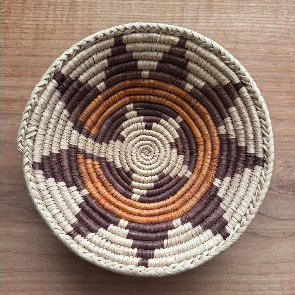 Southwestern Coiled Basket – Navajo-Inspired Wedding Pattern (8.5”)